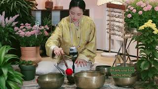 Tibetan Singing Bowl Techniques for Energy Alignment [upl. by Ekaj85]