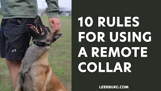 Ed Frawleys 10 Rules for Using A Remote Collar [upl. by Colleen87]