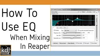 How To Use EQ  When Mixing in Reaper [upl. by Tra]