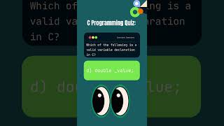 Which of the Following is a Valid Variable Declaration in C  C Programming Quiz [upl. by Placida]