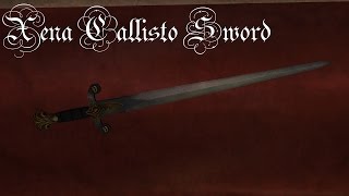 The Elder Scrolls V Skyrim Mod Xena Callisto Sword [upl. by Ecnaralc587]