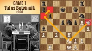 No One Became World Champion by Accepting a Draw  Tal vs Botvinnik 1960  Game 1 [upl. by Aurelia40]