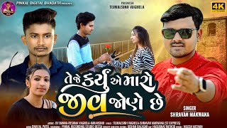 Te Je Karyu A Maro Jiv Jone Chhe  Shravan Makwana  Latest Gujarati Bewafa Song  4k Video 2024 [upl. by Nerrol243]