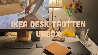 IKEA desk trotten ประกอบโต๊ะทำงาน IKEA เก้าอี้โคมไฟขั้นวางของอิเกีย 📦👍🧡 [upl. by Emalia]