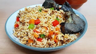 BEEF MINCE JOLLOF RICE  Flo Chinyere [upl. by Kevina116]