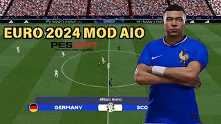 PES 2017 PC EURO 2024 Scoreboard Animatiom addboard dll [upl. by Nosak]