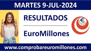 Resultado del sorteo EuroMillones del martes 9 de julio de 2024 [upl. by Nrubloc67]