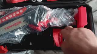 Product review on TOMY VIC 6Inch Mini electric Chainsaw 1062024 [upl. by Elokyn]