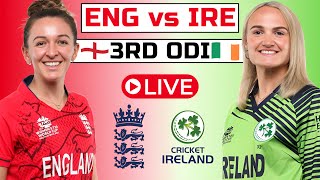 England Women vs Ireland Women live 3rd ODI  ENGW vs IREW live  live cricket match today [upl. by Oirobil375]