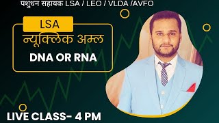 ANIMAL GENETICS AND BREEDING  न्यूक्लिक अम्ल DNA तथा RNA CLASS 1 [upl. by Carleton]