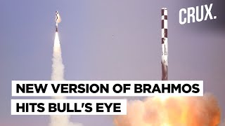 India Test Fires BrahMos Cruise Missile With New Developments Hits Designated Target Ship Precisely [upl. by Tnattirb614]