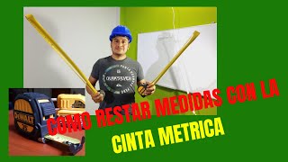 Como restar medidas con la wincha tips de como usar la cinta metrica [upl. by Rodger]