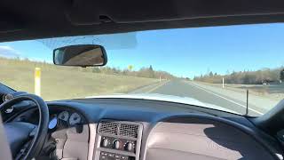 700HP 2003 SVT Ford Mustang Terminator Cobra WOT Pull Merge Onto Highway [upl. by Nohs492]