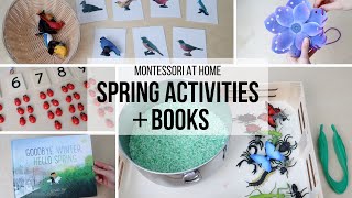 MONTESSORI AT HOME 26 Spring Montessori Activities  Book Recommendations [upl. by Ylrae]