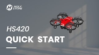 HS420 mini FPV drone Quick Start [upl. by Viv]