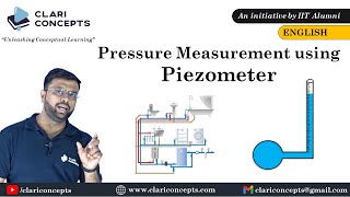 Pressure Measurement using Piezometer with Animation English Language [upl. by Heinrick]