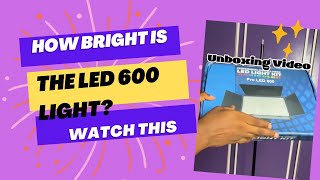 How bright is the led 600 light Find out in this LIVE unboxing amp review video [upl. by Tillford]