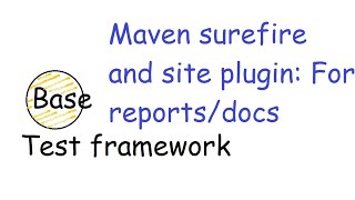 14 Adding maven surefire report and site plugin To generate html reports and site documentation [upl. by Skcirdnek616]