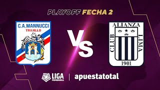 ⚽ C A MANNUCCI VS ALIANZA LIMA  LIGA FEMENINA APUESTATOTAL 2023  PLAYOFF FECHA 2 [upl. by Sholom]