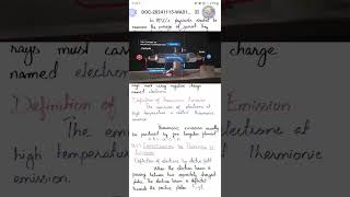 Class 10 Physics Topic 161 amp 2Thermionic emission Chapter 16 [upl. by Tadeo]