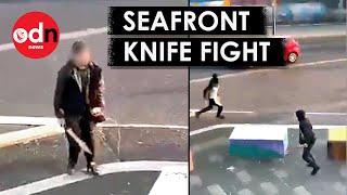 Southend Machete Fight Captured in Disturbing Video [upl. by Dumas789]