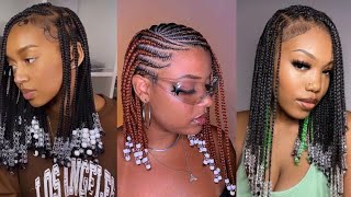 Latest Braids hairstylesGorgeous Hairstyles 2024 😱💞🤩❤️ [upl. by Icnarf]