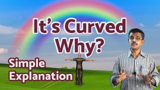 Why is Rainbow Curved and Circular  Explained through animations [upl. by Bittencourt]