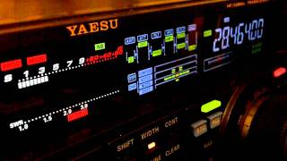 Ham Radio DX QSO PY3VK Yaesu FT950 10 Meters SSB [upl. by Idnyc76]