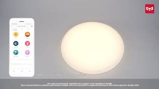 Yeelight Galaxy Ceiling Light White  Product amp App Control [upl. by Antin]