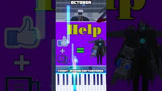 Legends Never Die  Help Cameraman Titan HahaCraftUniverse  Piano Tutorial [upl. by Sutsugua26]