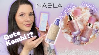 Nabla Angel Aura SERUM Primer  Test mit Skin Realist  Nabla Look [upl. by Nerahs611]