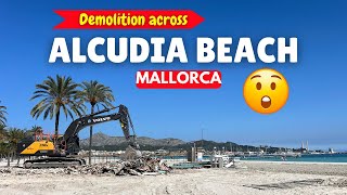 Cause for Concern on ALCUDIA BEACH Mallorca Majorca Spain [upl. by Sadnalor]