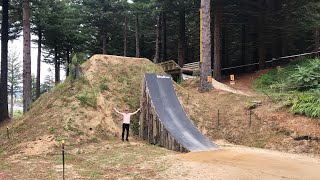 THESE SLOPESTYLE JUMPS ARE CRAZY CRANKWORX ROTORUA COURSE WALK [upl. by Jacquenetta910]