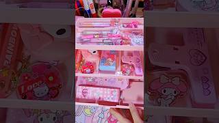 🌸💗 Pink Stationery Organizer mymelody asmr [upl. by Niarbo]