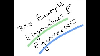 Eigenvalues amp Eigenvectors 3x3 Example [upl. by Margit]