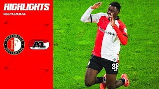 CHARACTER 💪  Highlights Feyenoord  AZ  Eredivisie 20242025 [upl. by Alicea325]