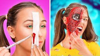 BOO SPOOKY HALLOWEEN IS HERE  SFX Makeup amp Scary Transformations You Can Easily Repeat by 123 GO [upl. by Wane]