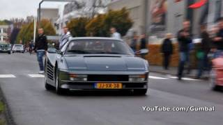 Ferrari Testarossa  Exhaust SOUND  Drive by [upl. by Ralyat]