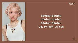 ROSÉ amp Bruno Mars  APT Lyrics [upl. by Ellevehs]