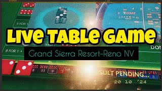 Live Craps Gameplay at Grand Sierra Resort and Casino in Reno NV [upl. by Ramedlav]