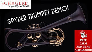 Schagerl Spyder Trumpet Demonstration at Austin Custom Brass  Show and Tell with Trent Austin [upl. by Nylcaj]