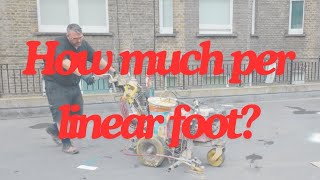 How much should you charge for linemarking line striping price per foot [upl. by Funk492]