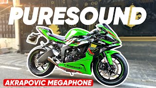 The PURE SOUND OF KAWASAKI ZX6R 2024  AKRAPOVIC MEGAPHONE…‼️ [upl. by Kaiulani641]