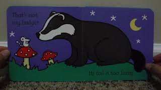 Usborne Touchyfeely books  That’s not my Badger… [upl. by Oruam777]