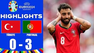 Turchia  Portogallo 03 gol e highlights euro 2024 [upl. by Roland]