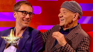 Sir Ian McKellen amp Stephen Merchant Geek Out Over Working With Each Other  The Graham Norton Show [upl. by Htyderem696]