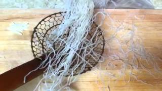 How to Fry Crisp Rice Noodles [upl. by Norine]