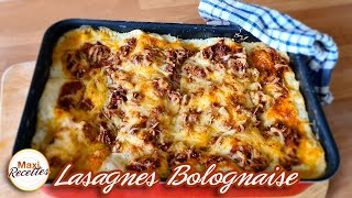 Lasagnes Bolognaise Viande Hachée Béchamel  Recette Facile et Rapide [upl. by Tohcnarf]