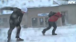 Snøballkrigen  Snøstorm i Vardø [upl. by Swanson]