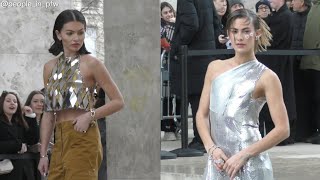 Thylane Blondeau amp Clara Berry  Défilé Rabanne Automne Hiver 20242025 à Paris  29022024 [upl. by Asilej]